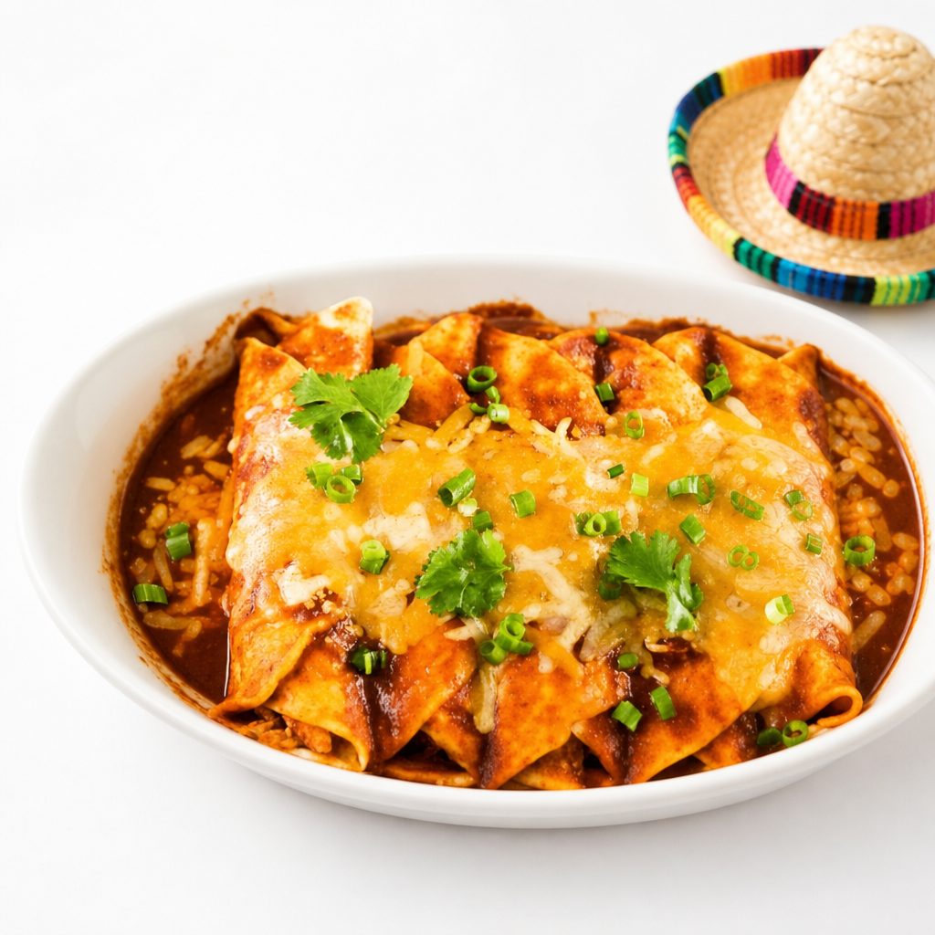 Chicken Ranchero Enchiladas.
